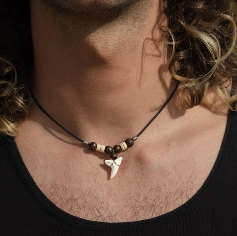 real shark tooth necklace for guys australia