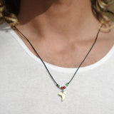 christmas necklace with shark tooth
