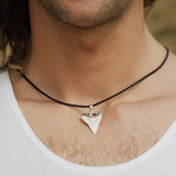 buy sterling silver shark tooth necklace