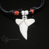 shark tooth necklace adjustable 