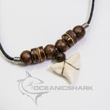 shark tooth necklace with Bull shark tooth on adjustable cotton cord by oceanicshark
