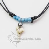 Shark teeth necklace зубы акулы 鲨鱼牙turquoise FC c126