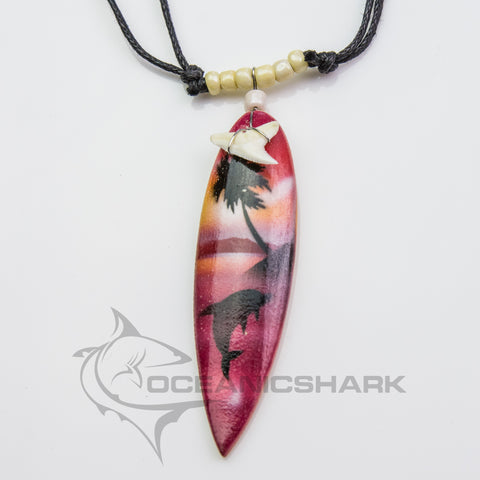 shark tooth necklace surfing