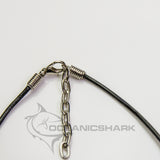shark tooth necklace black leather cord australia oceanicshark