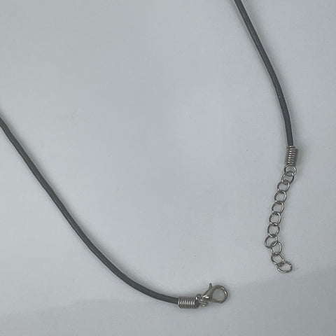 Leather cord choker for silver