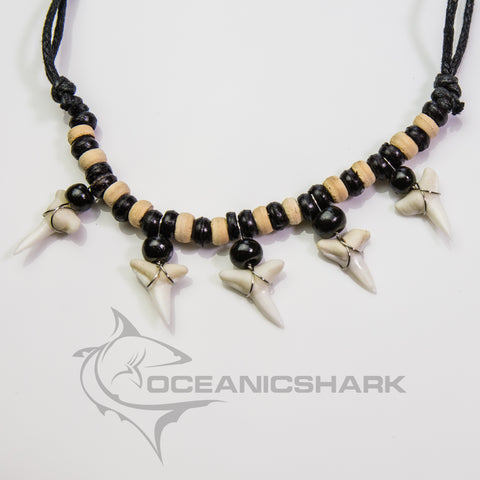 tribal shark teeth necklace
